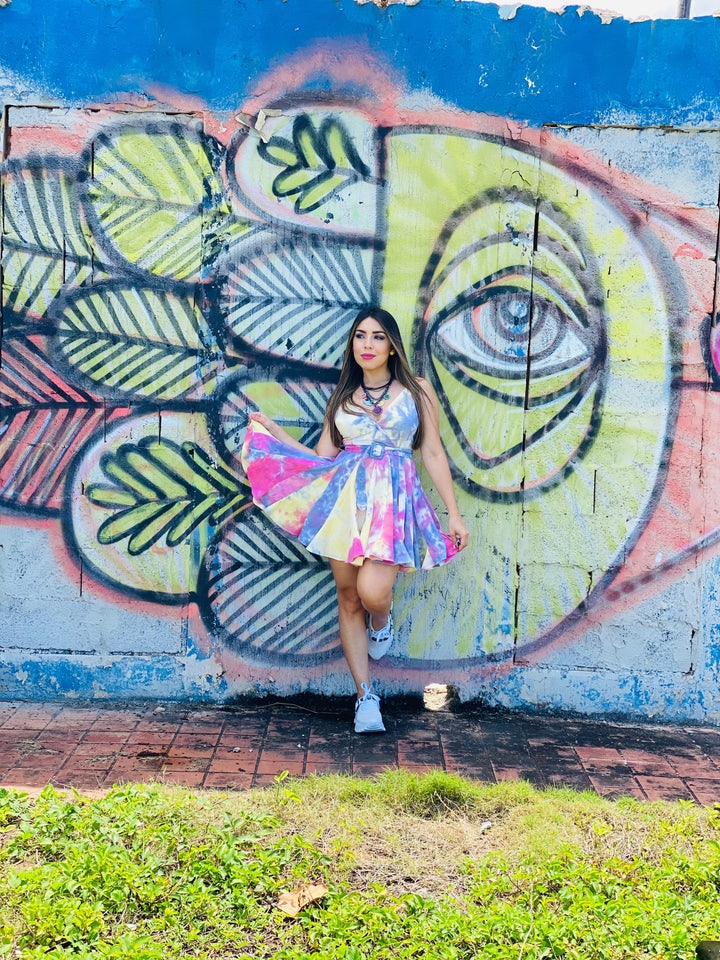 Tie-Dye Mini Dress