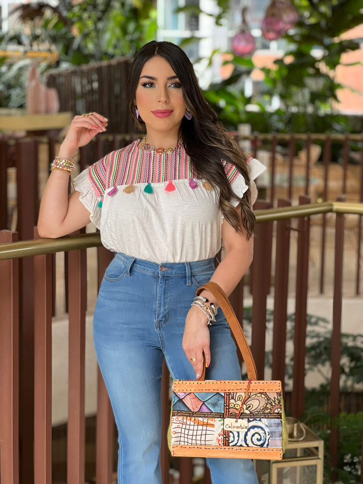 Knit Tassel Top