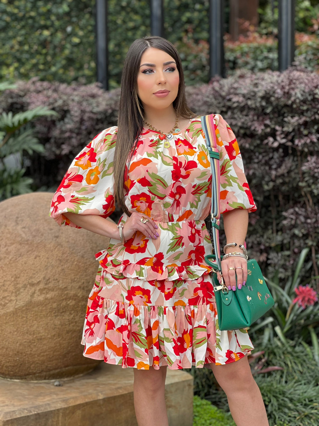 Floral Printed Mini Dress
