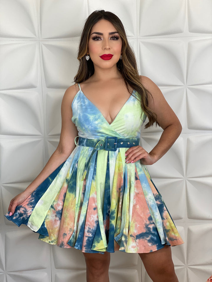 Tie-Dye Mini Dress