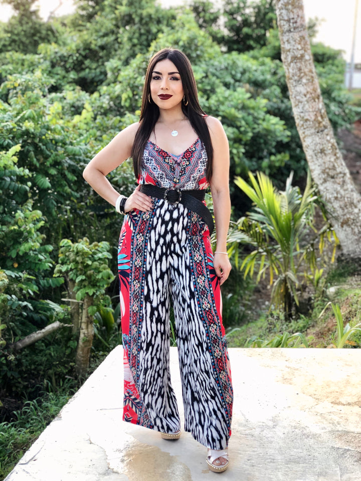 Mixed Tropical Jumpsuit