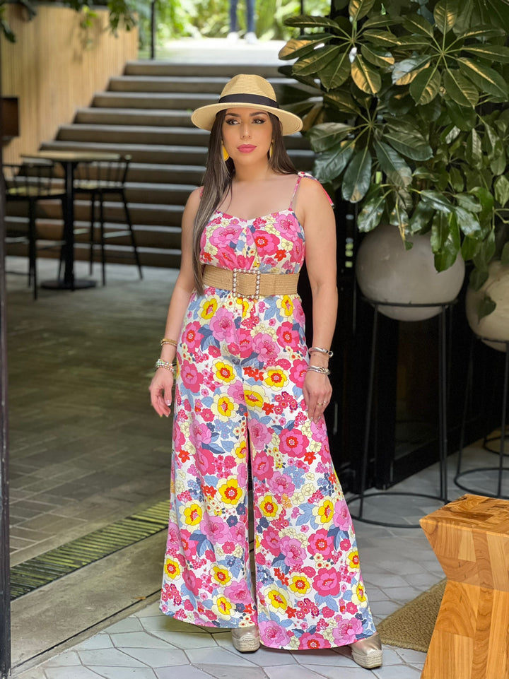 Floral Wide Leg Jumpsuit