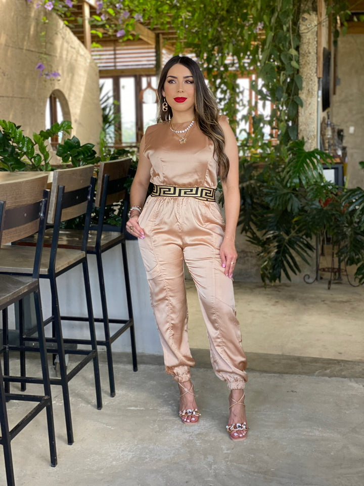 SATIN JOGGER SET