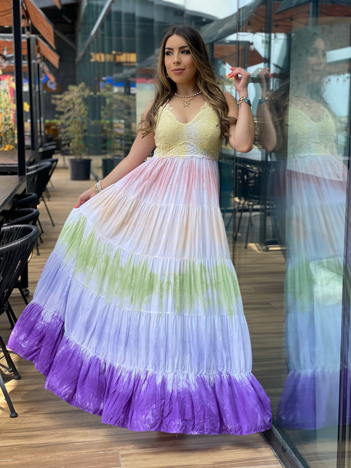 Crochet Lace Maxi Dress