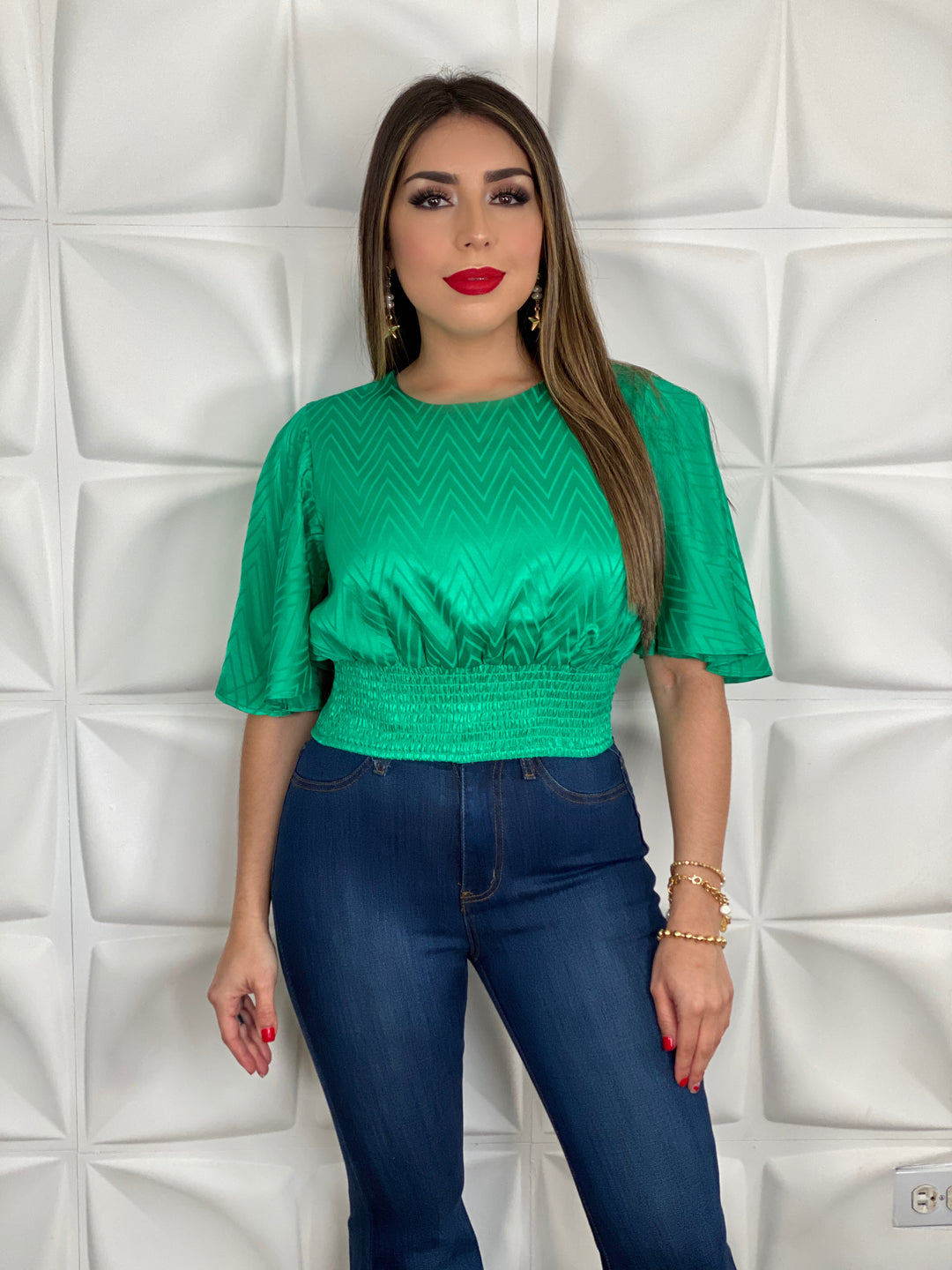 Esmerald Green Top