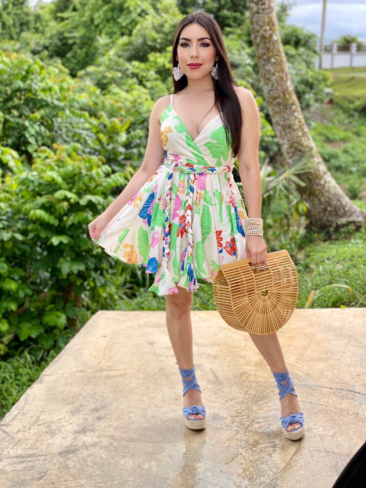 Floral Print Mini Dress