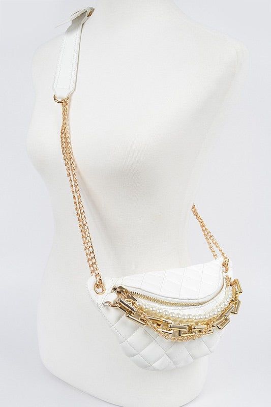 Multi Chain & Pearl Fanny Pack
