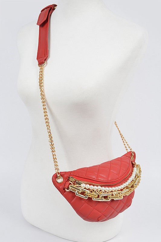 Multi Chain & Pearl Fanny Pack