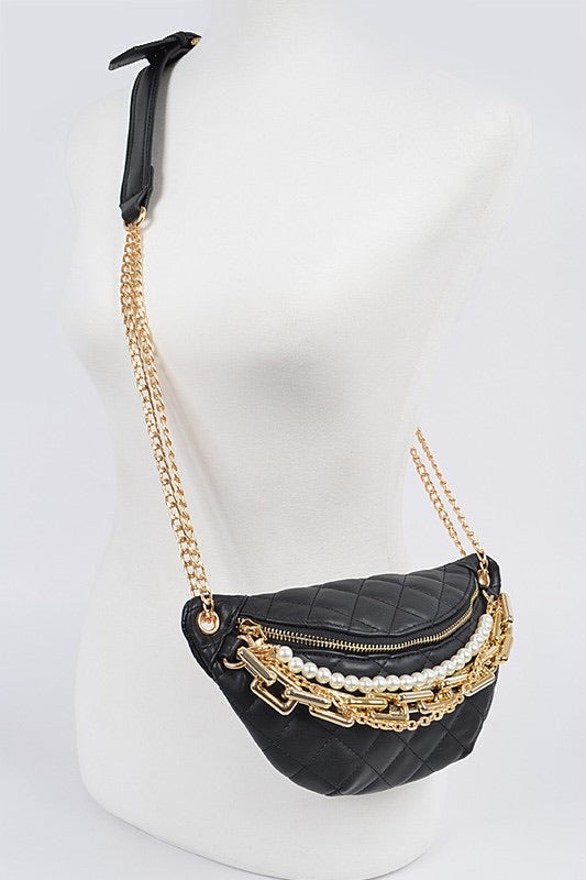 Multi Chain & Pearl Fanny Pack