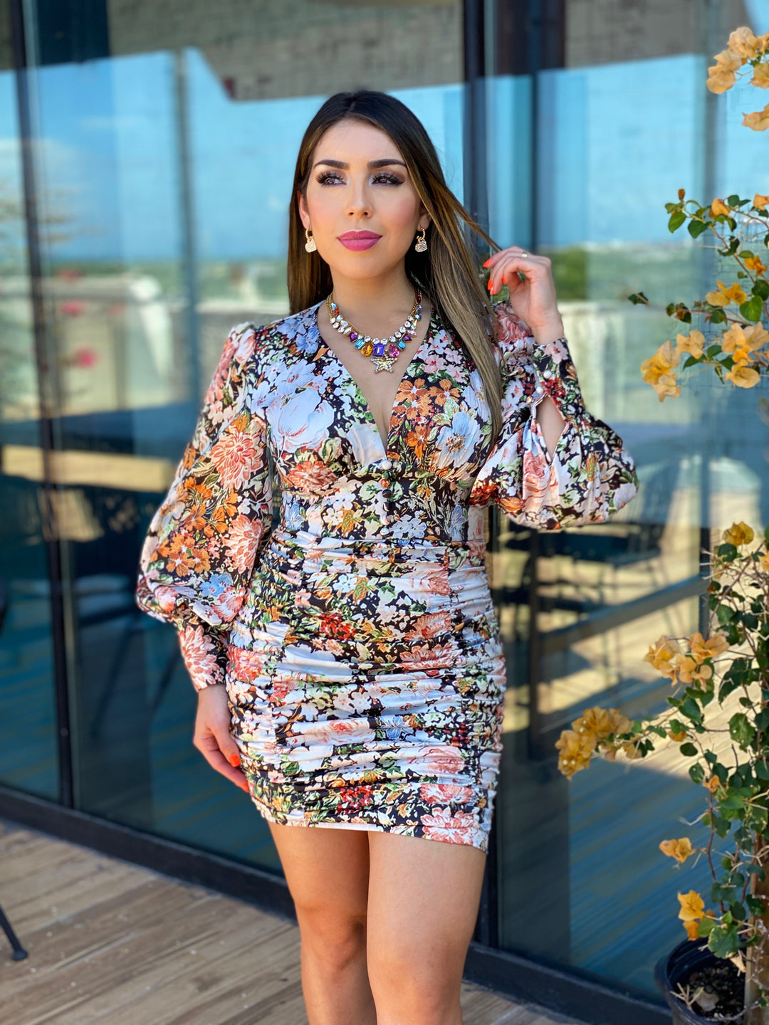Floral Bodycon Dress