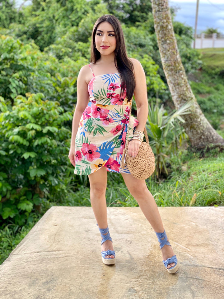 Floral Print Mini Dress