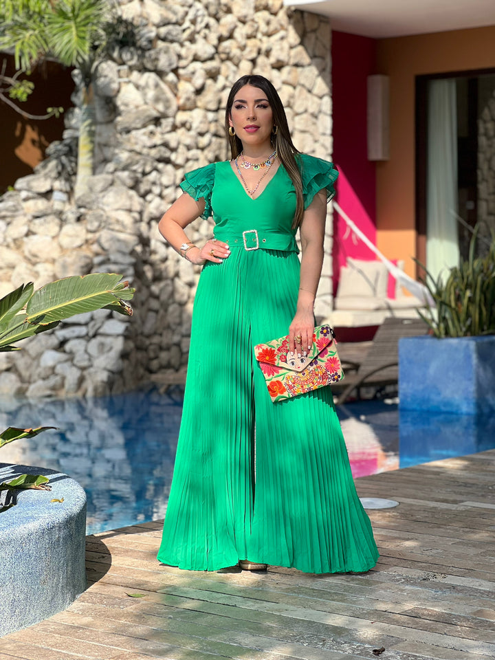 V Neck Jumpsuit