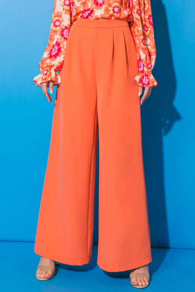 Orange Woven Pants