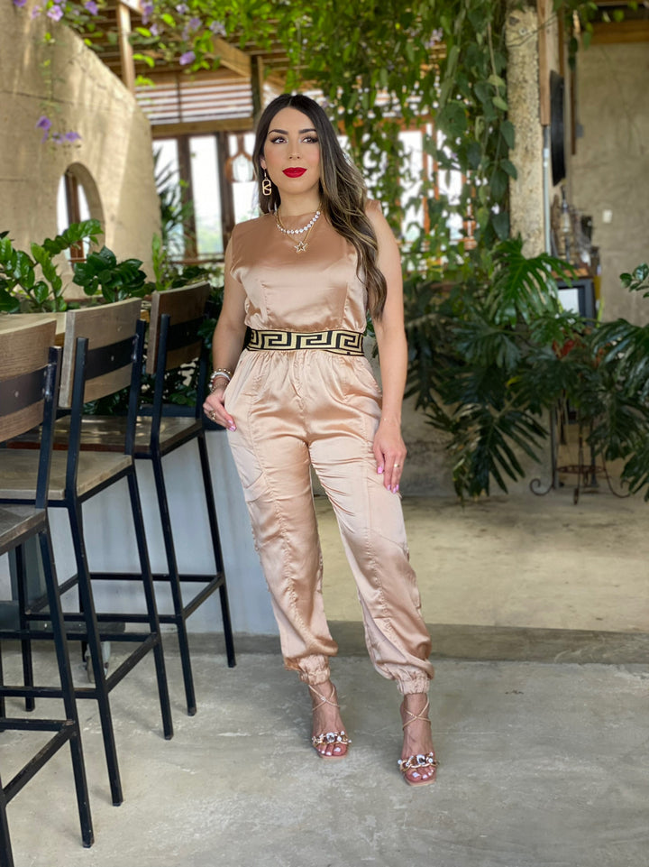 SATIN JOGGER SET